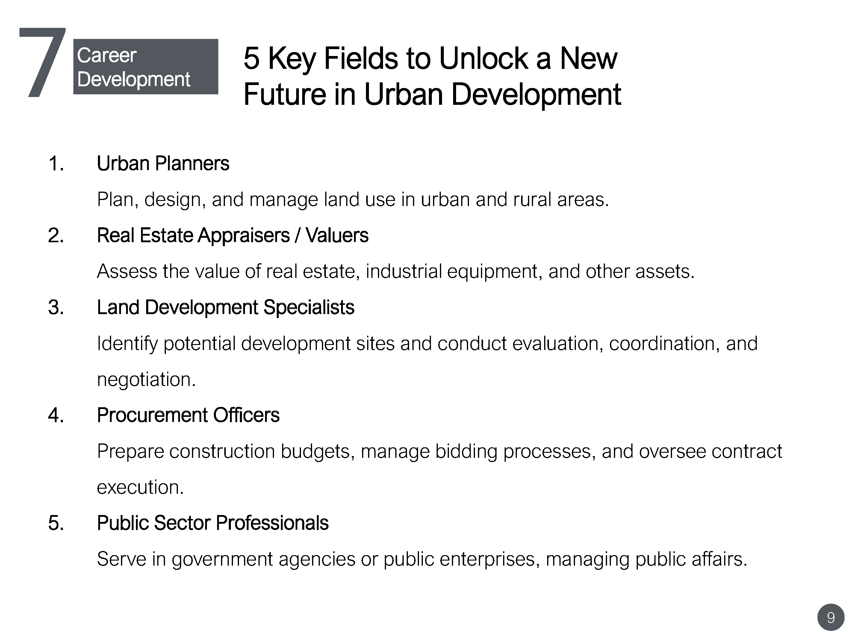 Join the Urban Development Revolution!