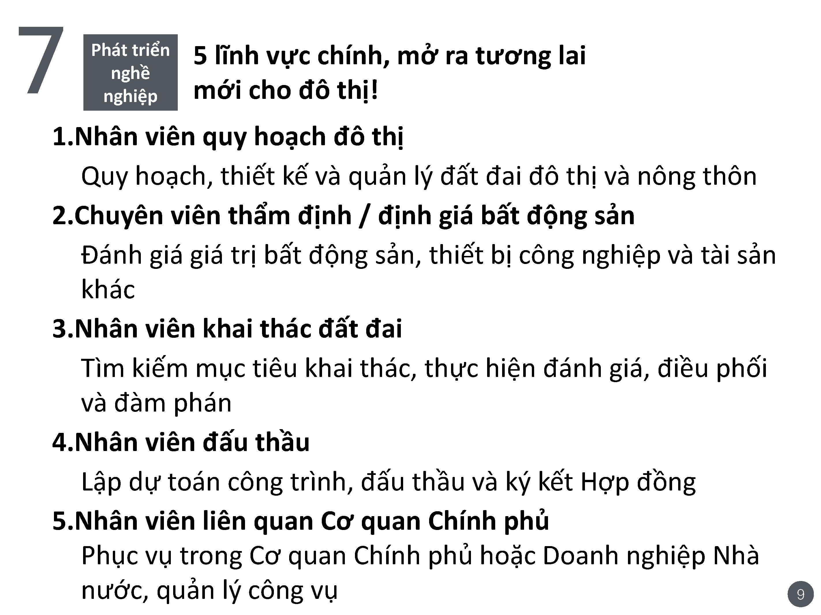 Hãy tham gia cuộc cách mạng phát triển đô thị!